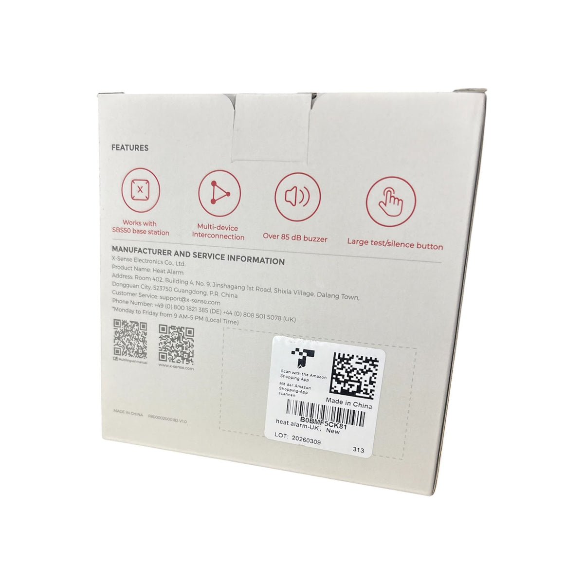 X-Sense XH02-M Wireless Heat Alarm | 7-Year Battery Smart Fire Detector